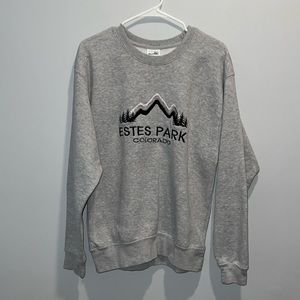 Unisex Gray Estes Park, Colorado Sweatshirt Size Medium